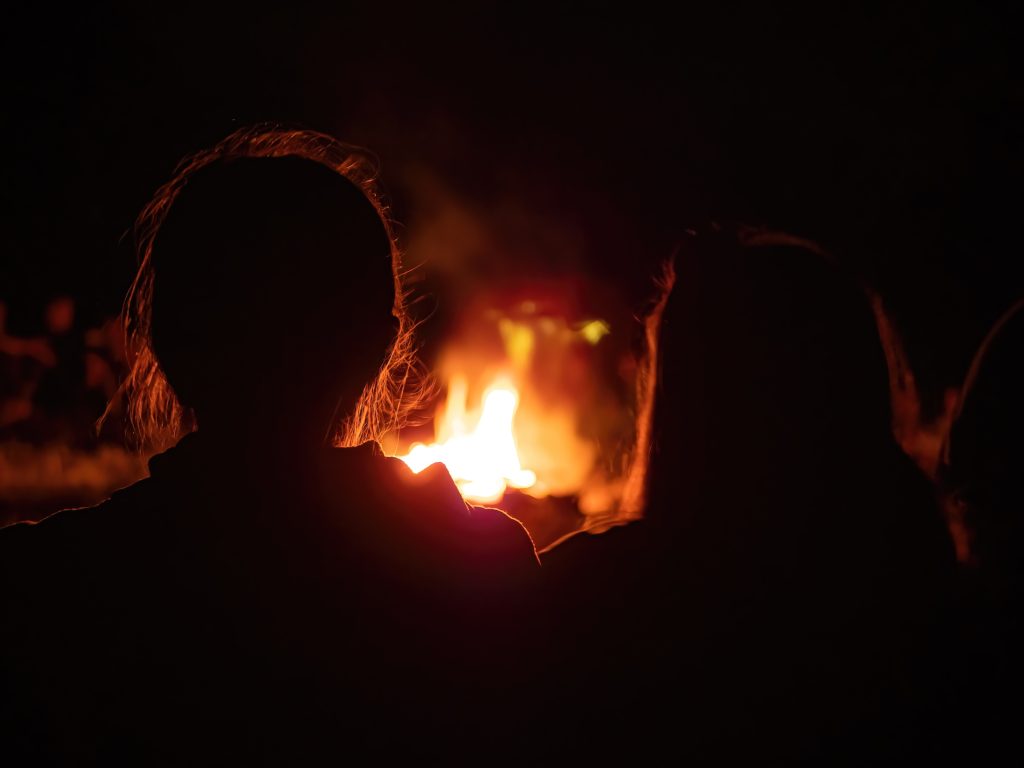 campfire silhouette