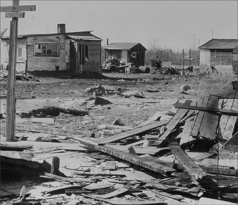 rooster town metis winnipeg 1959 dismantled